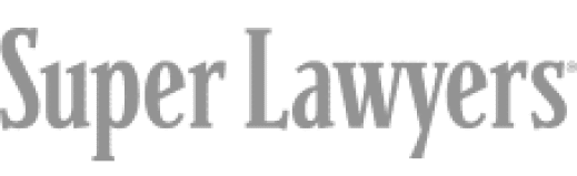 Super Lawyers logo text in gray