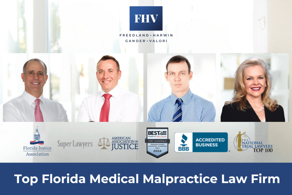Top Florida Medical Malpractice Law Firm - FHVG - Awards and association badges